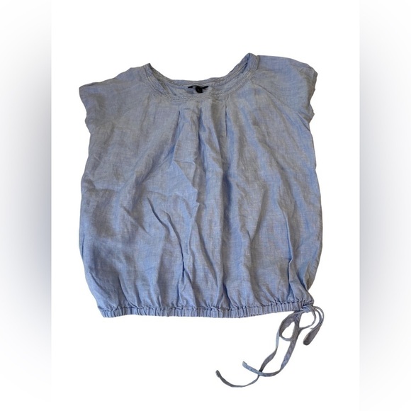LANDS End 100% Leinen top size Large 14-16 - Picture 1 of 6